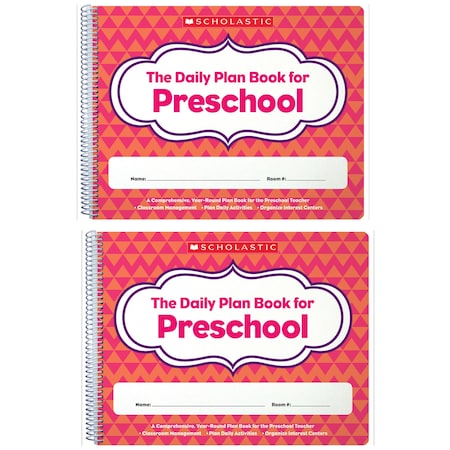 The Daily Plan Book For Preschool, PK2